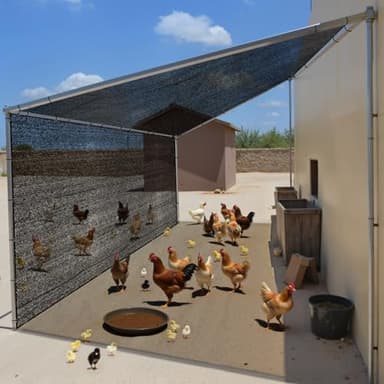 JOJOLEE 40% Sun Shade Cloth, 20x30FT Shade Net Mesh Tarp with Grommets, Black Sunblock Cover for Outdoor Patio Plants, Pergola, Greenhouse, Chicken Coop, Backyard, Balcony - Image 6