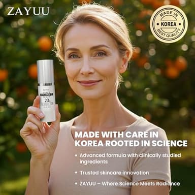 Korean Vitamin C Face Serum: 23% Pure Vitamin C + Hyaluronic Acid, Vitamin E & Ferulic Acid – Anti-Aging Serum for Wrinkles, Dark Spots & Mature Skin – 1 fl oz – Korean Skincare for Radiant Glow - Image 7