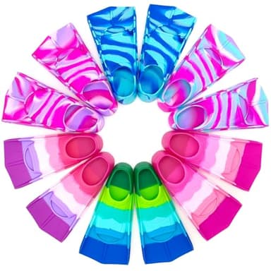 Swimming Training Fins,Kids Swim Fins,Comfortable Swimming Flippers Suitable for Children,Beginners,Girls,Boys,Adults (2C-ZAAmericanBlue, S) - Image 2