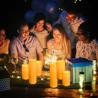 Grcdoyvl 72 Pack Flameless LED Candles with Remote & Timer - Waterproof Battery Operated Candles, Realistic Flickering for Wedding, Christmas, Halloween, Home Decor & Special Occasions - Image 9