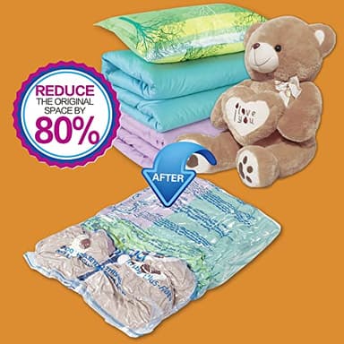 XXL Jumbo 47''X35'' Vacuum Storage Space Saver Bags Extra Large for Blanket, Bedding, Comforters (8 Pack) - Image 5