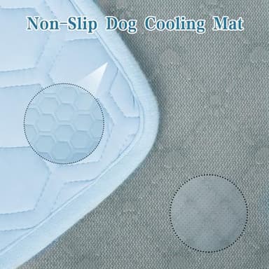 dgdgbaby Cooling Mat for Dogs Thicken Pad for Cats,Rabbit&Medium,Large Dogs Internal Arc-Chill Cool Fiber Dog Cooling Mat Non-Slip Washable Summer Pet Outdoor Bed - Image 5