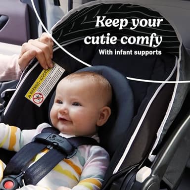 Graco SnugRide Lite LX Infant Car Seat, Rear-Facing, Lightweight, Adjustable Base, Easy Install, Studio - Image 5