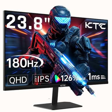 KTC 24 Inch 180Hz Gaming Monitor, 2K QHD Fast IPS PC Gaming Monitor, 1440p 1ms Computer Monitor 144Hz, G-Sync and FreeSync Compatibility, HDR Support, HDMI Displayport, VESA, Q24T09 - Image 1