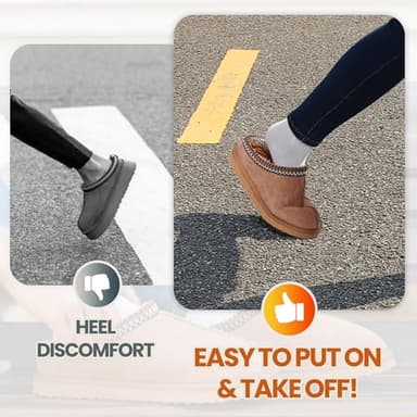 Gdazzio Women's Slippers Fuzzy Cozy Short Ankle Shoes Indoor and Outdoor Mules Furry Warm House Slippers for Woman Cute Fluffy Clogs Chestnut - Image 7