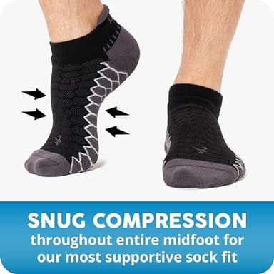 Balega Silver Compression Fit Performance No Show Athletic Running Socks for Men and Women (1 Pair), Mellow Lime, Large - Image 8