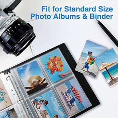 Sooez 30 Pack Heavy Duty Photo Sleeves for 3 Ring Binder (240 Pictures), 3.5x5 Plastic Album Refill Pages, Clear Archival Sleeves, Seed Binder Pages 8.5x11 - Image 7