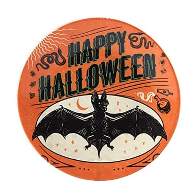 Certified International Scaredy Cat 6" Canape/Luncheon Plates, Assorted Designs, Multicolor, Medium, Set of 4 - Image 5