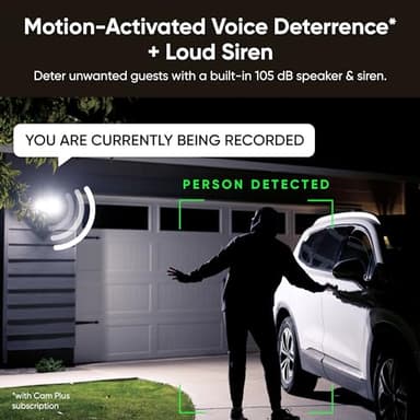 WYZE Floodlight Camera v2, Security Camera Outdoor, 2K HD with Color Night Vision, 2800-Lumen LEDs, 160° Wide View, 105dB Siren, Works with Alexa & Google Assistant, Wired, Free Expert Support - Image 10