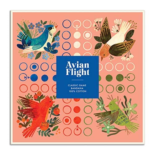 Galison Avian Flight Classic Game Bandana, Multicolor - Image 1