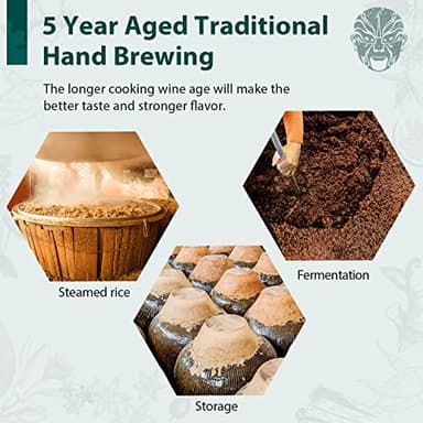 Soeos Cooking Wine,Shaoxing Rice Wine,Chinese Cooking Wine,Rice Cooking Wine,Shaoxing Wine Chinese Cooking Wine,Shao Hsing Rice Wine,21.64 fl oz (640 ml),1 Packs,Premium 5 Year Aged Cooking Wine - Image 5