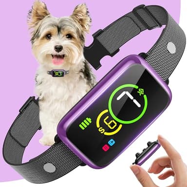 Smart Dog Bark Collar, Automatic Stop Bark Collar for Large, Medium, Small Dogs, Safe & Humane Barking Collar with Beep, Vibration & 7 Adjustable Sensitivity, Anti Barking Device IP67 Waterproof - Image 1