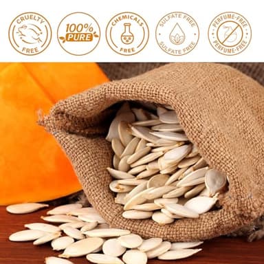 Pumpkin Seed Oil 2.02Fl Oz, Pure Cold Pressed Pumpkin Seed Oil for Dry Damaged Hair Growth, Moisturizing Scalp, Nourishment for All Hair Types - Image 5