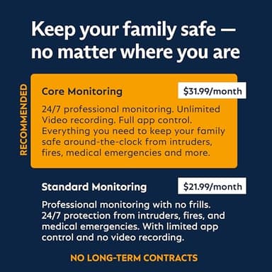 SimpliSafe 10 Piece Wireless Home Security System with Outdoor Camera - Optional 24/7 Professional Monitoring - No Contract - Compatible with Alexa and Google Assistant - Image 5