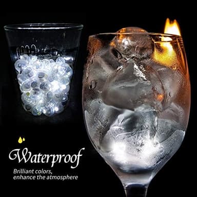 Aogist 100pcs White LED Balloon Light, Tiny Light Mini Round Led Ball Lamp for Paper Lantern Balloon, Indoor Outdoor Event - Fun Halloween Christmas Party Wedding Decoration Supplies - Image 3