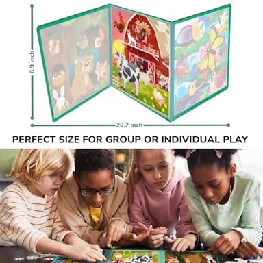 QUOKKA Magnetic Puzzles for Kids Ages 4-6 - 36 Pieces Sudoku Toddler Puzzles Ages 2-4 - Travel Games for Kids Ages 3-5 - Animal Farm Bugs Toddler Travel Toys - Car Airplane Road Trip Games - Image 3
