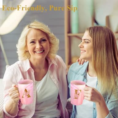 Personalized Ceramic Coffee Mug with Lid Tea Cup Girlfriend Gf Gifts Future Mrs Her Women Boyfriend 1 One Year Anniversary Meaningful Cute Romantic Christmas Xmas First Valentines I Love You More,C - Image 6