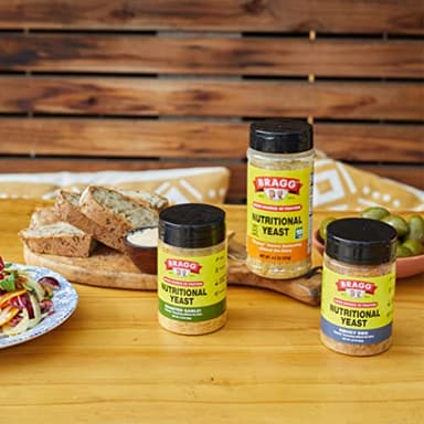 Bragg Nutritional Yeast Seasoning Variety Pack - (2 Pack) 3 oz - Dairy-Free Parmesan Cheese Substitute - Perfect for Salads, Pastas, Popcorn, and More - Image 6