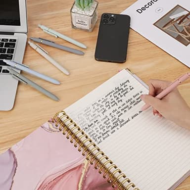 Ddaowanx Gel Pens,0.5mm Quick Dry Black Ink Pens Fine Point Smooth Writing Pens, Cute Office School Supplies Gifts for Women (24 Pcs Morandi-Black Ink) - Image 7