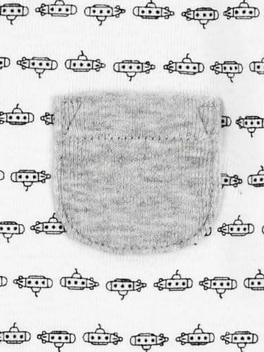 Simple Joys by Carter's Baby Boys' 6-Pack Short-Sleeve Bodysuit, Multicolor/Anchor/Dinosaur/Stripe/Whale, 0-3 Months - Image 4