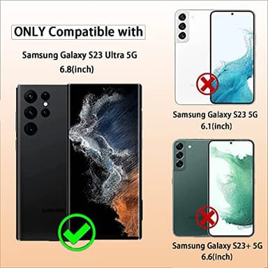 [2+2 Pack] Galaxy S23 Ultra Screen Protector, 9H Tempered Glass Scratch Resistant, Ultrasonic Fingerprint Support, For Samsung Galaxy S23 Ultra 5G 6.8 Inch Glass Screen Protector - Image 6