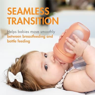 Boon Nursh Curve Silicone Baby Bottle Nipples - Platinum Food-Safe Silicone Bottle Nipples – Medium Flow Nipples for Baby Bottles - Baby Bottle-Feeding Supplies - 3 Count - Image 3