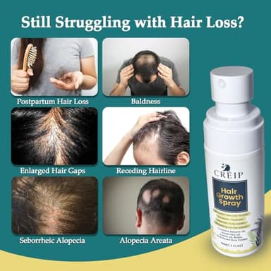 Natural Hair Growth Oil Spray: Batana Rosemary Serum Biotin Caffeine Scalp Care Treatment (2 FL OZ（Pack 1）) - Image 3