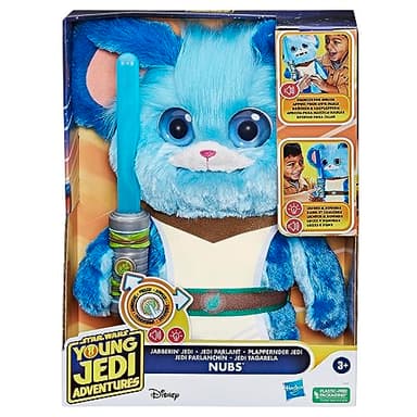 Star Wars: Young Jedi Adventures Jabberin' Jedi Nubs, Electronic Plush, Lights & Sounds, Toys, Preschool Toys for 3 Year Old Boys & Girls - Image 2