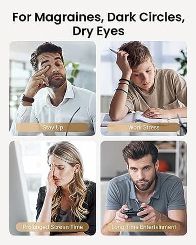 RENPHO Eyeris 3 Eye Massager with Heat and Cooling for Migraines, Voice Control Eye Mask, Eye Care Device with DIY Massage Setting, Birthday Gifts for Women/Men, Reduce Dry Eyes - Image 9