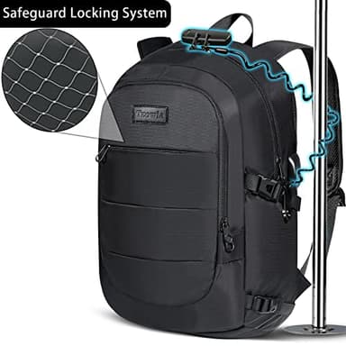 Tzowla 35 Liter Anti Theft with USB Charging Port Laptop Backpack - Image 5