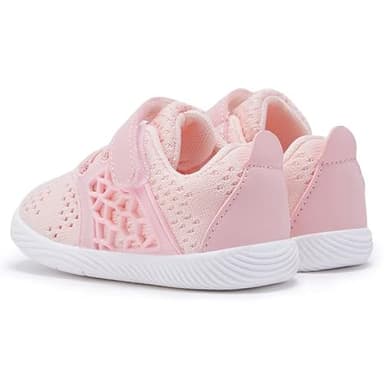 BMCiTYBM Baby Shoes Boys Girls Mesh Sneakers Infant Breathable Walking Shoes Lightweight Non-Slip First Walkers 6 9 12 18 24 Months Pink Size 12-18 Months Infant - Image 5