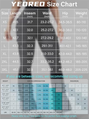 YEOREO CoreFlex Women Workout Flare Leggings with Pockets Hidden Scrunch High Waisted Cargo Gym Yoga Leggings Black XXL - Image 6