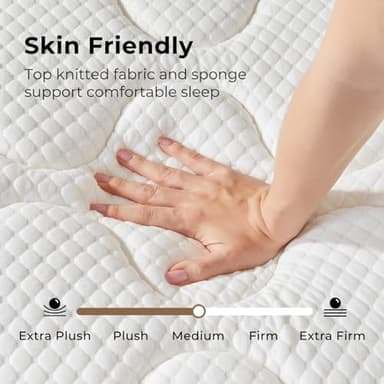 Rolanstar Full Size Mattress, 10 Inch Foam Hybrid Mattress with Independent Spring, Medium Firm Mattresses in a Box, Breathable and Pressure Relief, CertiPUR-US - Image 4