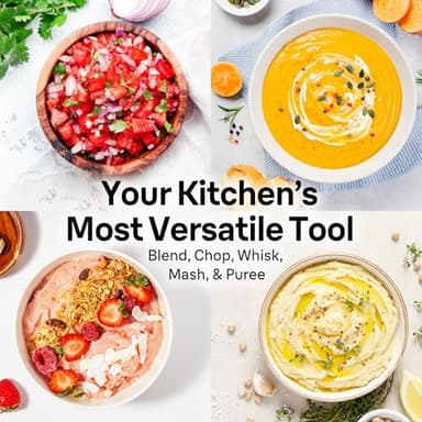 Braun MultiQuick 7 3-in-1 Immersion Blender with Food Processor – Powerful Handheld Electric Stick Blender - Emulsifier for Chopping, Beating & Whisking - Ideal for Soup, Puree, Smoothies & More - Image 2