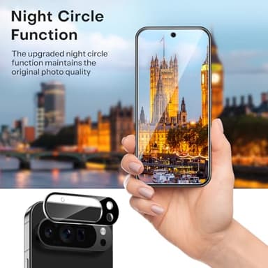 OMOTON 3+2 Pack for Google Pixel 9 Pro XL Screen Protector 6.8 Inch, 3 Tempered Glass Film & 2 Camera Lens Protector, Bubble-free, HD Clear, Not for 9 Pro/ 9 - Image 7