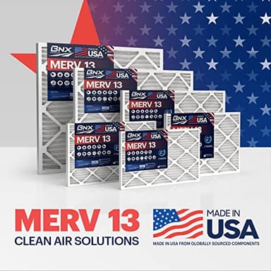 BNX TruFilter 12x20x1 Air Filter MERV 13 (6-Pack) - MADE IN USA - Electrostatic Pleated Air Conditioner HVAC AC Furnace Filters for Allergies, Pollen, Mold, Bacteria, Smoke, Allergen, MPR 1900 FPR 10 - Image 7