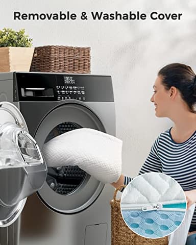 PERLECARE Twin XL Mattress Topper - 3 Inch Cooling Memory Foam Mattress Pad for Pressure Relief,Bed Topper with Bamboo Cover,Removable & Washable & Non-Slip,CertiPUR-US & Oeko-Tex Certified - Image 5