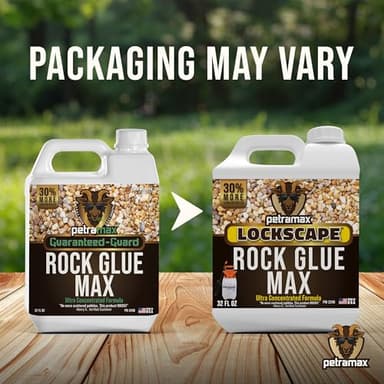 Petra Max Rock Glue for Landscaping, 32 Ounce - Ground Coverage & Pet Safe Mulch Glue for Rocks - Lockdown Gravel/Pebbles/Stones - Sticky Clear Gravel Binder & Decomposed Granite Stabilizer (50 Sq Ft) - Image 8