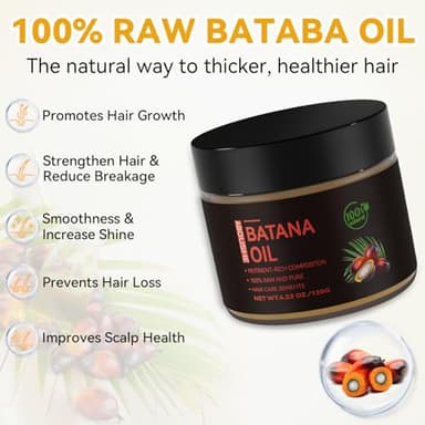 ABOUSHE Raw Batana Oil for Hair Growth - 100% Pure, Organic Dr. Sebi Batana Hair Mask from Honduras - Unrefined Hair Growth Oil for Thicker, Stronger Hair, Prevents Hair Loss for Women & Men 4.2 OZ - Image 3