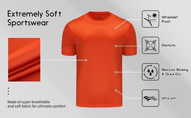 Opna Youth Boys Dri Fit Athletic T Shirts for Boys & Girls Sports Undershirt – Youth & Teen Sizes - Image 9