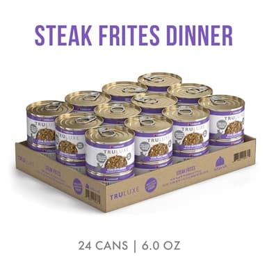 Weruva TruLuxe Cat Food, Steak Frites Dinner with Beef & Pumpkin in Gravy, 6oz Can (Pack of 24) - Image 2