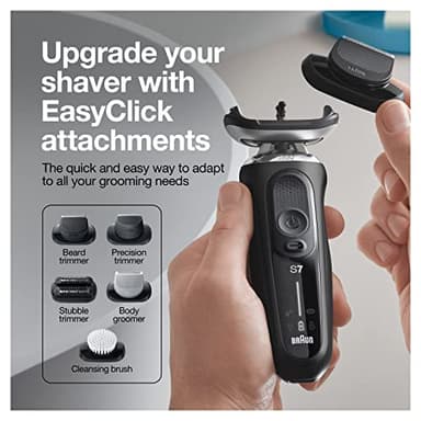 Braun Series 7 7085cc Flex Rechargeable Wet & Dry Men's Electric Shaver with Clean & Charge Station, Stubble & Beard Trimmer - Image 9