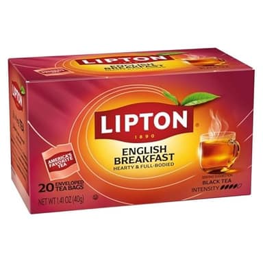 Lipton English Breakfast Tea Bags, Flavored Teabags, 120 Total Bags (20ct - Pack of 6) - Image 9