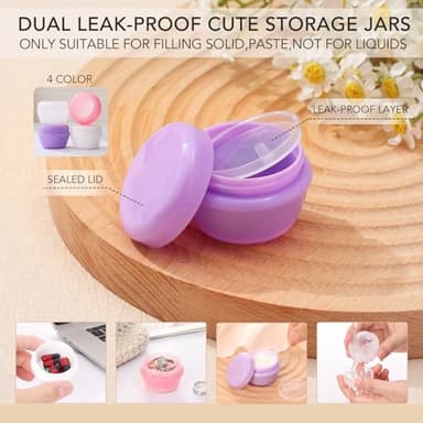 Muslish 21 Pack Travel Bottles for Toiletries, Leak-Proof TSA Compliant Silicone Travel Size Containers for Shampoo and Conditioner, BPA Free with Toiletry Bag (Apricot) - Image 4