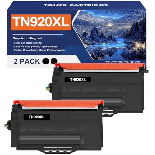 TN920XL TN920 Toner Cartridge HL-L6210DW Compatible for Brother TN 920 920XL TN-920 TN-920XL TN920XXL TN920UXXL for Brother MFC-L5915DW HL-L6210DWT L5210DN L5210DW L5210DWT High Yield Printer 2 Pack - Image 1