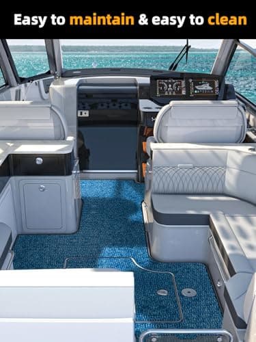 FOCEAN Boat Flooring EVA Foam Boat Decking Camo Marine Flooring Self-Adhesive Marine Mat for Motorboat RV Yacht Kayak, 94.5''x 47.2'', Camo Blue - Image 5