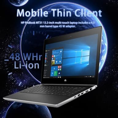 HP ProBook MT31 Mobile Thin Client Business Laptop, Intel Celeron 3867U, 16 GB RAM, 256 GB SSD, 13.3" Notebook, Webcam, WiFi, Windows 10 Pro(Renewed) - Image 5