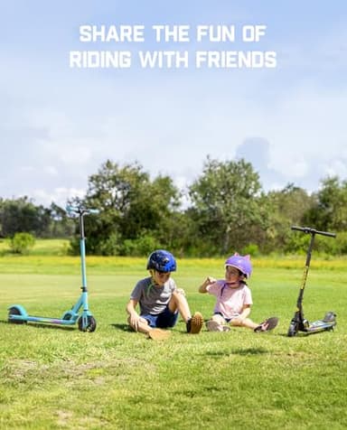 FanttikRide C9 Pro Electric Scooter for Kids 8-12, Adjustable Handlebar Height for Riders 3.9-5.2 ft, 132 lbs, Up to 40 min Continuous Time, 5 Miles Range, 3 Speed Mode 5/8/10 MPH, Blue - Image 9