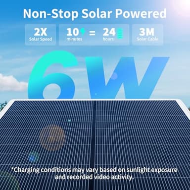 ELYSOO 4G LTE Cellular Security Cameras Outdoor, 2 Pack No WiFi Security Camera Solar Powered with 360° View, 2K Color Night Vision, Includes SIM Card(Support Verizon/AT&T/T-Mobile) - Image 3