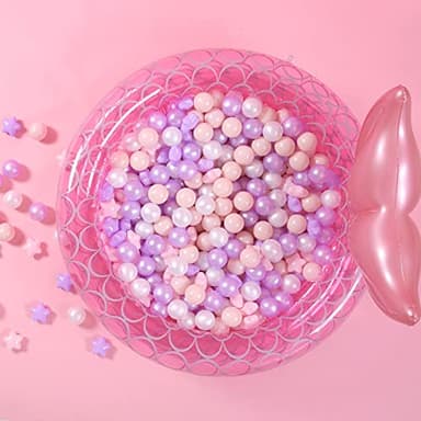 GOGOSO Pink and Purple Star Pit Balls for GirlsToddlers for Playhouse, Baby Pool, Play Ball Fun Centers, for Babies, Kids, Toddlers 1-3, Phthalate Free BPA Free - Image 7